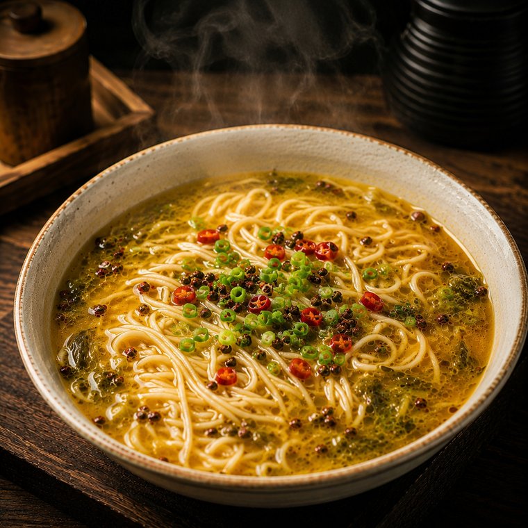 時鮮總匯藤椒金湯麵